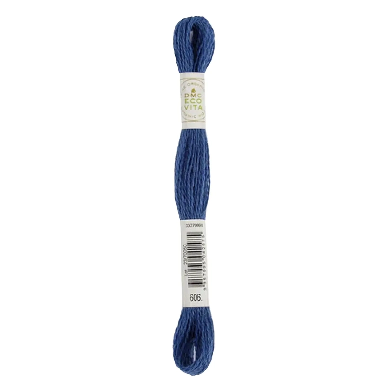 DMC #606 OVERSEAS MYRTLE Eco Vita Organic Wool Hand Embroidery Floss 16m Skein
