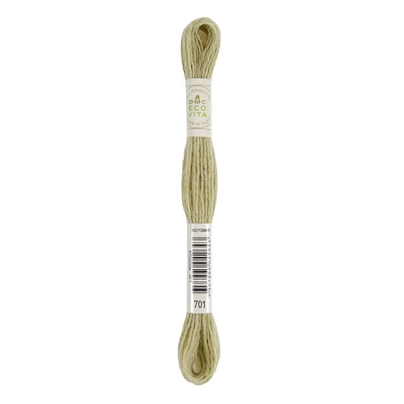 DMC #701 SOFT COMMON IVY Eco Vita Organic Wool Hand Embroidery Floss 16m Skein