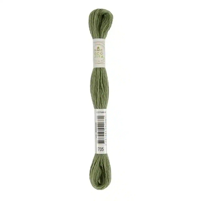 DMC #705 MEADOW INDIGO Eco Vita Organic Wool Hand Embroidery Floss 16m Skein