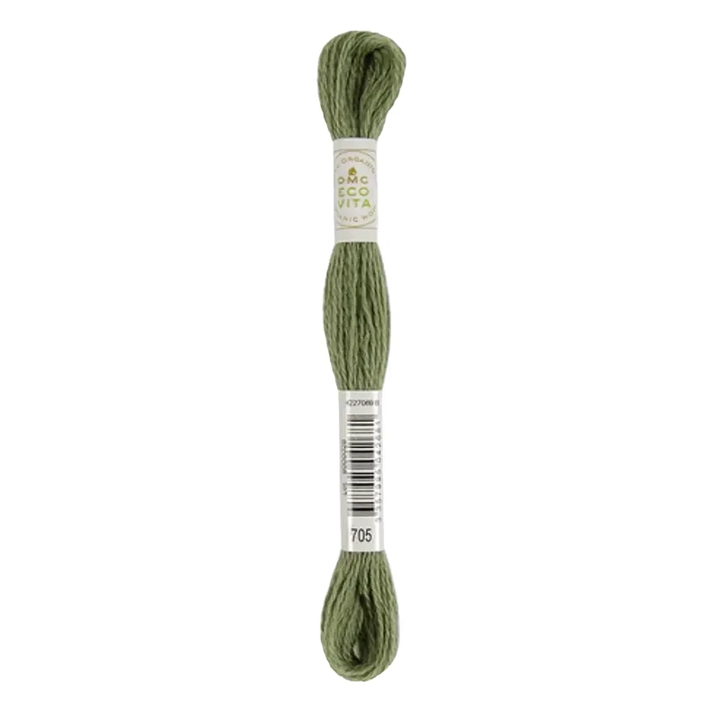 DMC #705 MEADOW INDIGO Eco Vita Organic Wool Hand Embroidery Floss 16m Skein