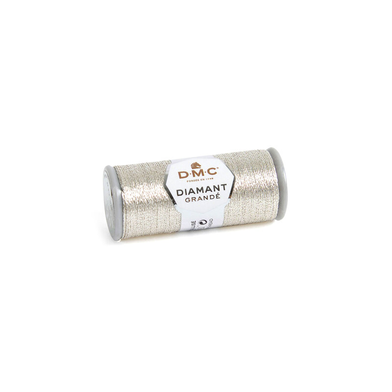 DMC Diamant Grande G168 LIGHT SILVER, 20m Hand Embroidery Thread