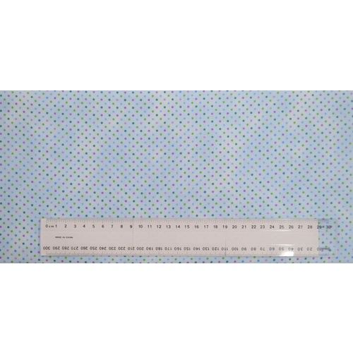 167cm REMNANT Cotton Fabric, 110cm Wide, Anastasia BLUE 3842.41