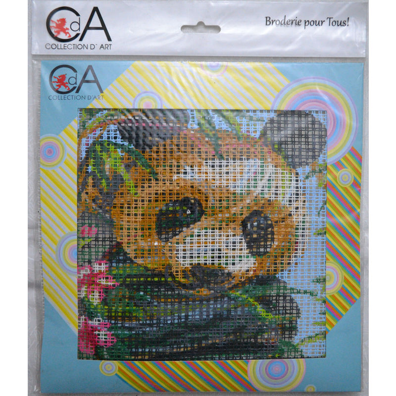 Collection D' Art Tapestry Kit, PANDA, 19cm x 19cm (#4.011K)