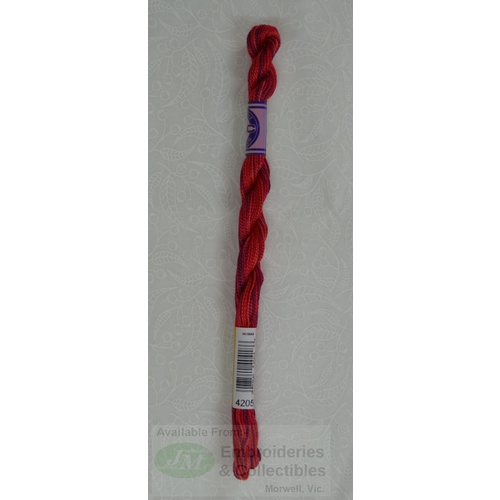 DMC Perle Cotton Variations Size 5, 25m Skein, Colour 4205 CALENTE