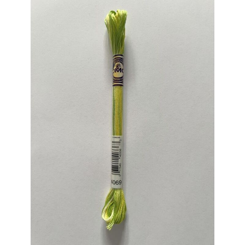 DMC Colour Variations Thread Embroidery Floss, Colour 4069 Lime (Discontinued Colour)