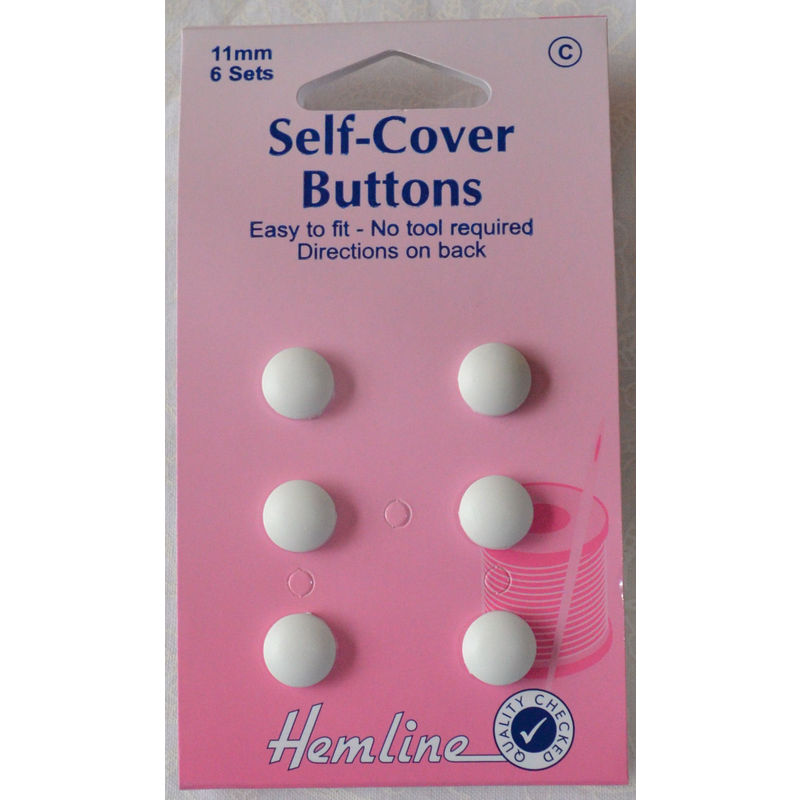 15mm 11mm 18mm 15mm - 6 Buttons Hemline Self Cover Plastic Buttons 22mm 29mm,38mm, 