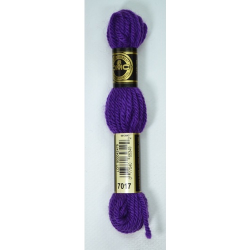 DMC Tapestry Wool #7017 VERY DARK VIOLET Laine Colbert wool 8m Skein