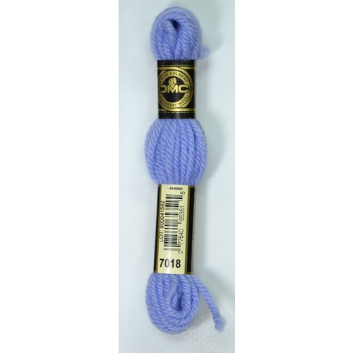 DMC Tapestry Wool #7018 LIGHT CORNFLOWER BLUE Laine Colbert wool 8m Skein
