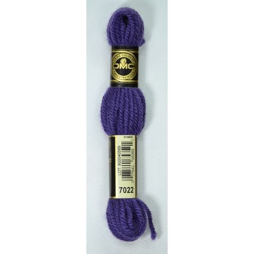 DMC Tapestry Wool #7022 VERY DARK BLUE VIOLET Laine Colbert wool 8m Skein