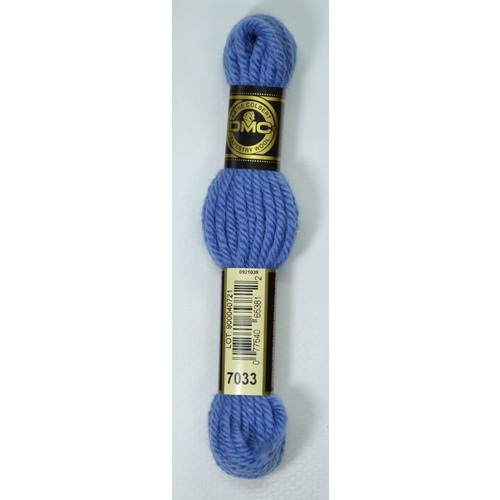 DMC Tapestry Wool #7033 MEDIUM BLUE Laine Colbert wool 8m Skein