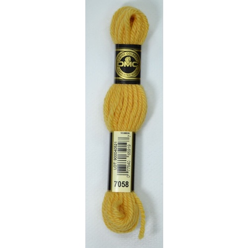 DMC Tapestry Wool #7058 PALE GOLDEN BROWN Laine Colbert wool 8m Skein