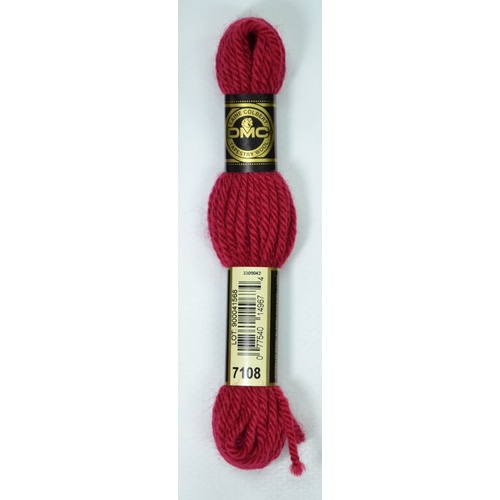 DMC Tapestry Wool #7108 DARK ROSE  Laine Colbert wool 8m Skein