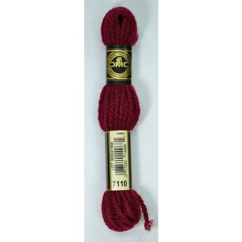 DMC Tapestry Wool #7110 DARK RED Laine Colbert wool 8m Skein
