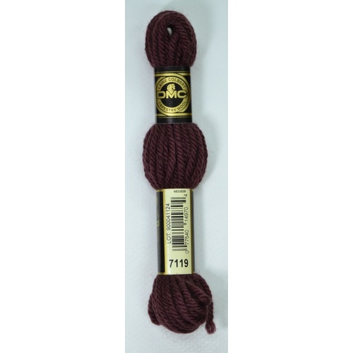 DMC Tapestry Wool #7119 DARK ROSEWOOD Laine Colbert wool 8m Skein
