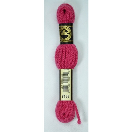 DMC Tapestry Wool #7136 ROSE Laine Colbert wool 8m Skein