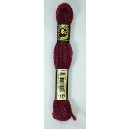 DMC Tapestry Wool #7218 VERY DARK GARNET Laine Colbert wool 8m Skein
