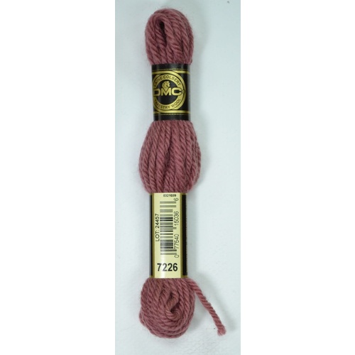 DMC Tapestry Wool #7226 LIGHT SHELL PINK Laine Colbert wool 8m Skein