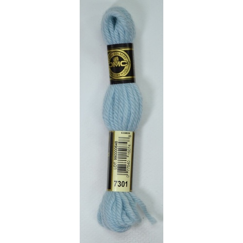 DMC Tapestry Wool #7301 VERY LIGHT SKY BLUE Laine Colbert wool 8m Skein
