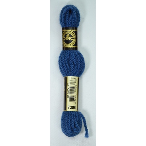 DMC Tapestry Wool #7306 DARK ANTIQUE BLUE Laine Colbert wool 8m Skein