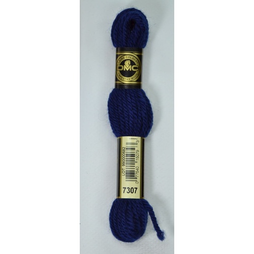 DMC Tapestry Wool #7307 NAVY BLUE Laine Colbert wool 8m Skein