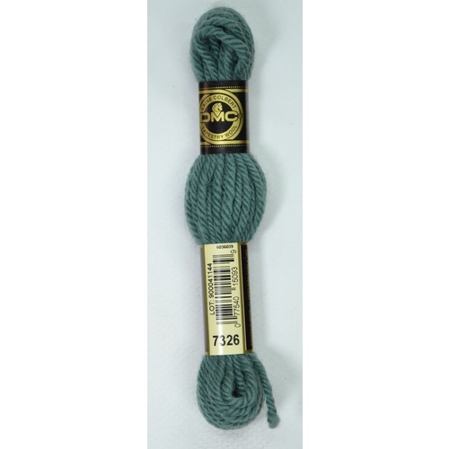 DMC Tapestry Wool #7326 BLUE GREEN Laine Colbert wool 8m Skein