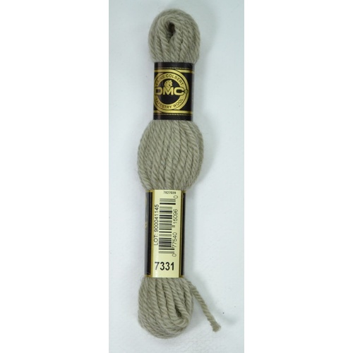 DMC Tapestry Wool #7331 VERY LIGHT BEAVER GREY Laine Colbert wool 8m Skein