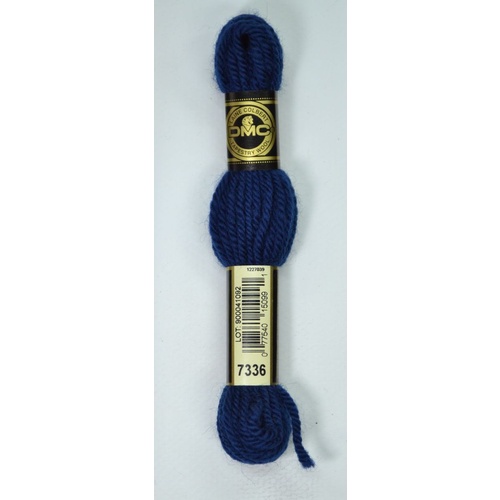 DMC Tapestry Wool #7336 MEDIUM NAVY BLUE Laine Colbert wool 8m Skein
