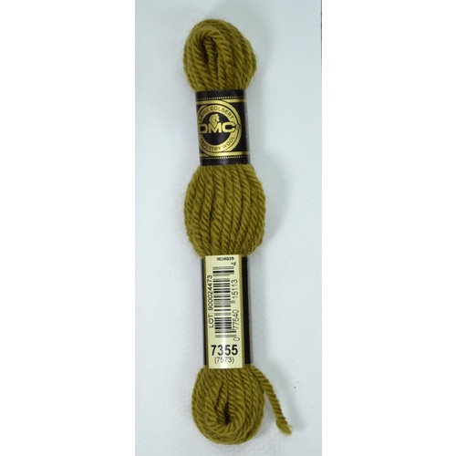DMC Tapestry Wool #7355 DARK DRAB BROWN Laine Colbert wool 8m Skein