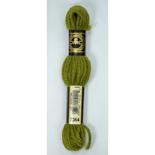 DMC Tapestry Wool #7364 OLIVE GREEN Laine Colbert wool 8m Skein