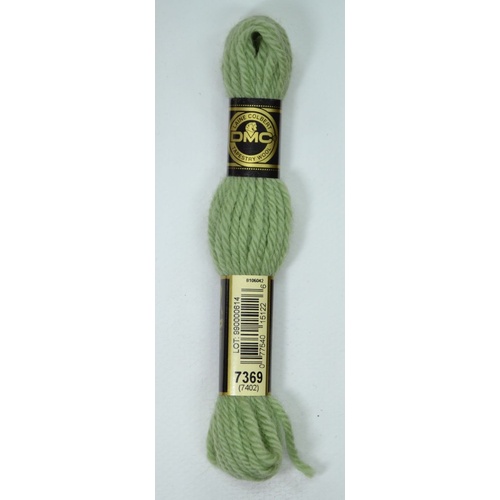 DMC Tapestry Wool #7369 LIGHT FERN GREEN Laine Colbert wool 8m Skein