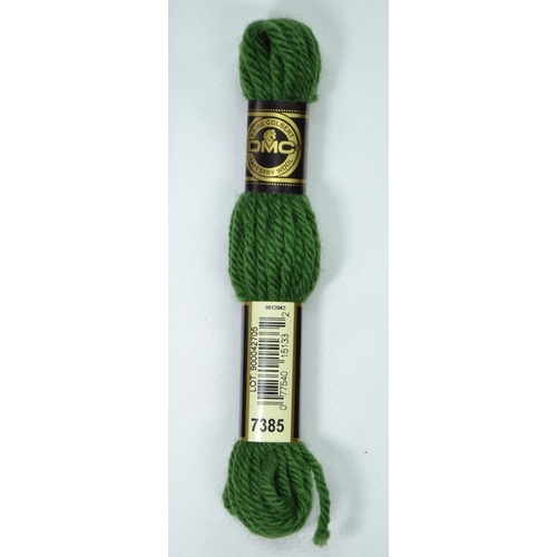 DMC Tapestry Wool #7385 DARK FOREST GREEN Laine Colbert wool 8m Skein