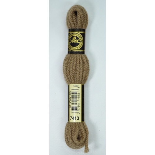 DMC Tapestry Wool #7413 LIGHT BEIGE BROWN Laine Colbert wool 8m Skein