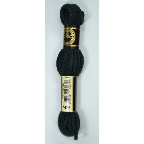DMC Tapestry Wool #7429 VERY DARK BLUE GREEN Laine Colbert