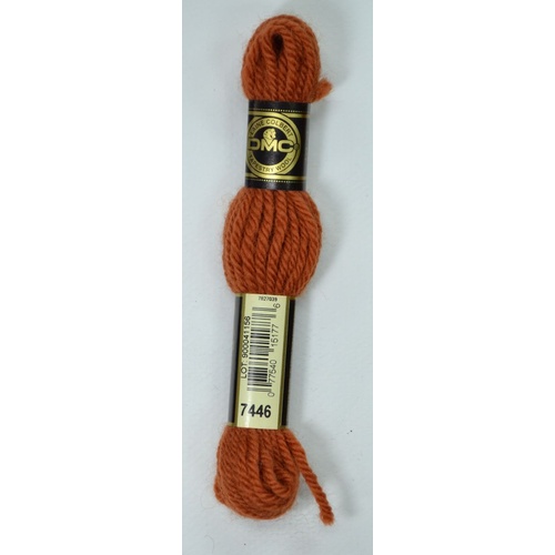 DMC Tapestry Wool #7446 MEDIUM COPPER Laine Colbert wool 8m Skein