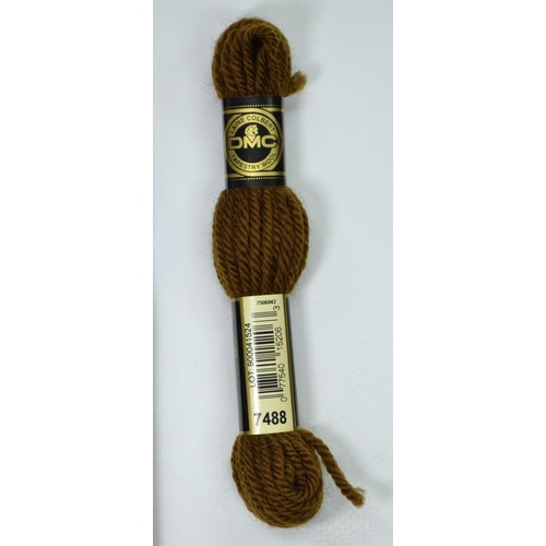 DMC Tapestry Wool #7488 DARK COFFEE BROWN Laine Colbert wool 8m Skein