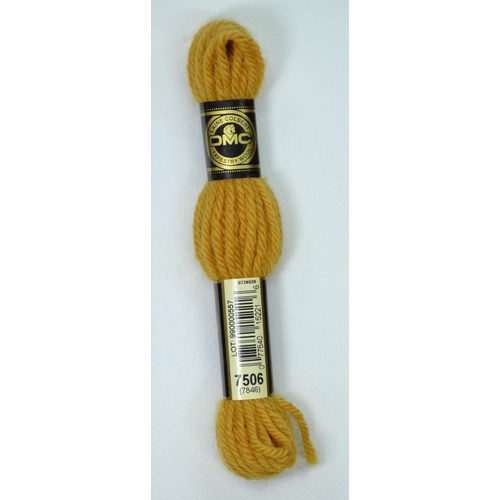 DMC Tapestry Wool #7506 LIGHT GOLDEN BROWN (Old # 7846) Laine Colbert wool 8m Skein