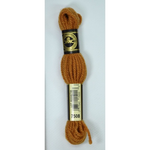 DMC Tapestry Wool #7508 GOLDEN BROWN Laine Colbert wool 8m Skein