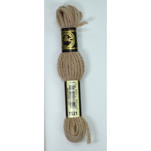 DMC Tapestry Wool #7521 LIGHT BEIGE BROWN Laine Colbert wool 8m Skein