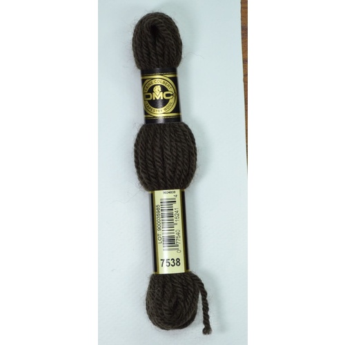 DMC Tapestry Wool #7538 VERY DARK PEWTER GREY Laine Colbert wool 8m Skein