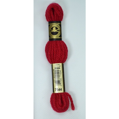 DMC Tapestry Wool #7544 RED Laine Colbert wool 8m Skein