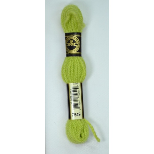 DMC Tapestry Wool #7549 LIGHT MOSS GREEN Laine Colbert wool 8m Skein