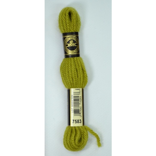 DMC Tapestry Wool #7583 LIGHT OLIVE GREEN Laine Colbert wool 8m Skein