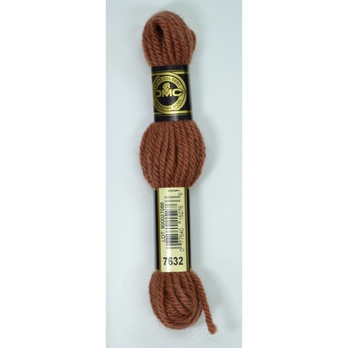 DMC Tapestry Wool #7632 ULTRA VERY DARK DESERT SAND Laine Colbert wool 8m Skein