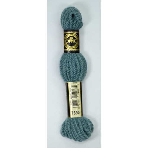 DMC Tapestry Wool #7690 MEDIUM GREY GREEN Laine Colbert wool 8m Skein