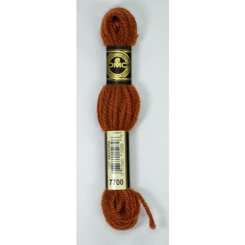 DMC Tapestry Wool #7700 DARK GOLDEN BROWN Laine Colbert wool 8m Skein