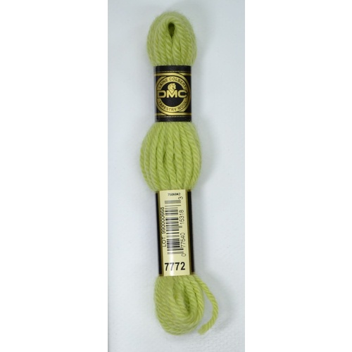 DMC Tapestry Wool #7772 ULTRA LIGHT AVOCADO GREEN Laine Colbert wool 8m Skein