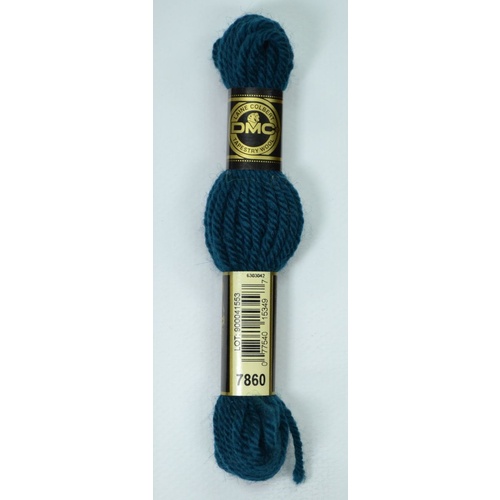DMC Tapestry Wool #7860 ULTRA VERY DARK TURQUOISE Laine Colbert wool 8m Skein