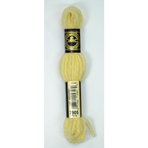 DMC Tapestry Wool #7905 LIGHT PALE YELLOW 7579 Laine Colbert wool 8m Skein