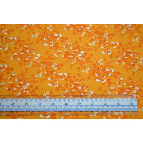 100% Cotton Fabric, # 5012.C, 110cm Wide Per Metre, ORANGE