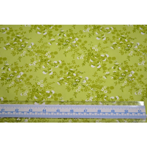 Dayview Textiles 100% Cotton Fabric, #5012.D, 110cm Wide Per 50cm, GREEN